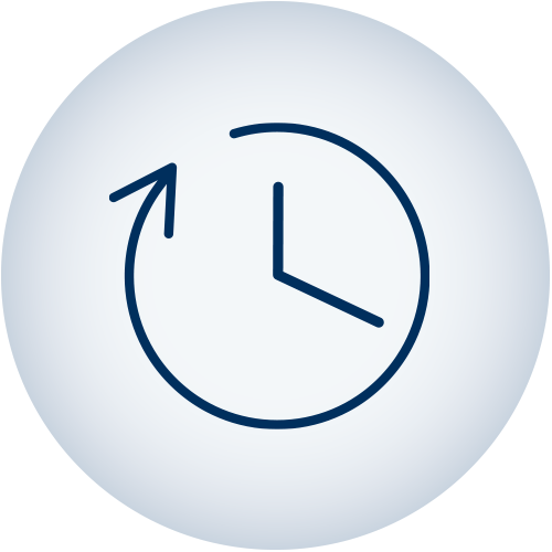 Icon Uhr mit Pfeil